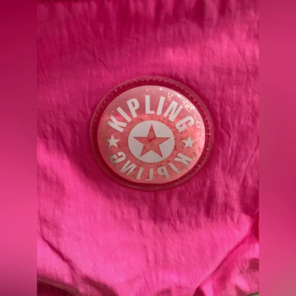 Kipling Seoul Extra Large 17" Laptop Backpack Zip Pockets 47cm Pink Sparkle - Picture 3 of 13